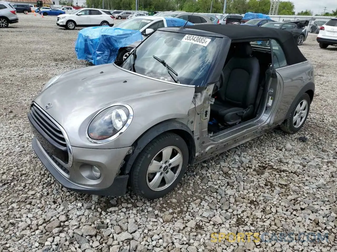 1 Photograph of a damaged car WMWWG5C55K3F79644 MINI COOPER 2019