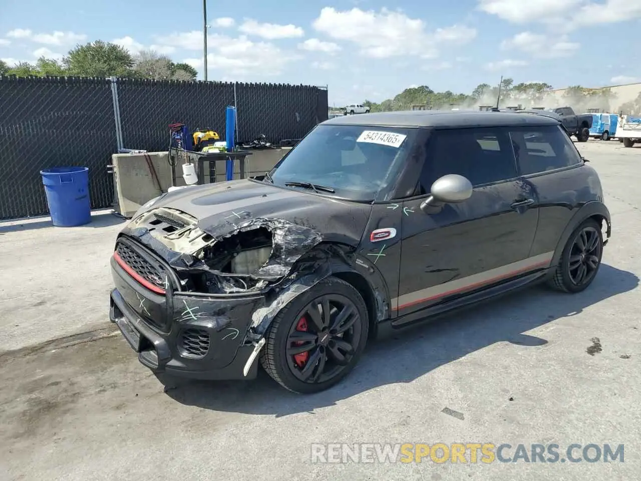 1 Photograph of a damaged car WMWXM9C50K2H81141 MINI COOPER 2019