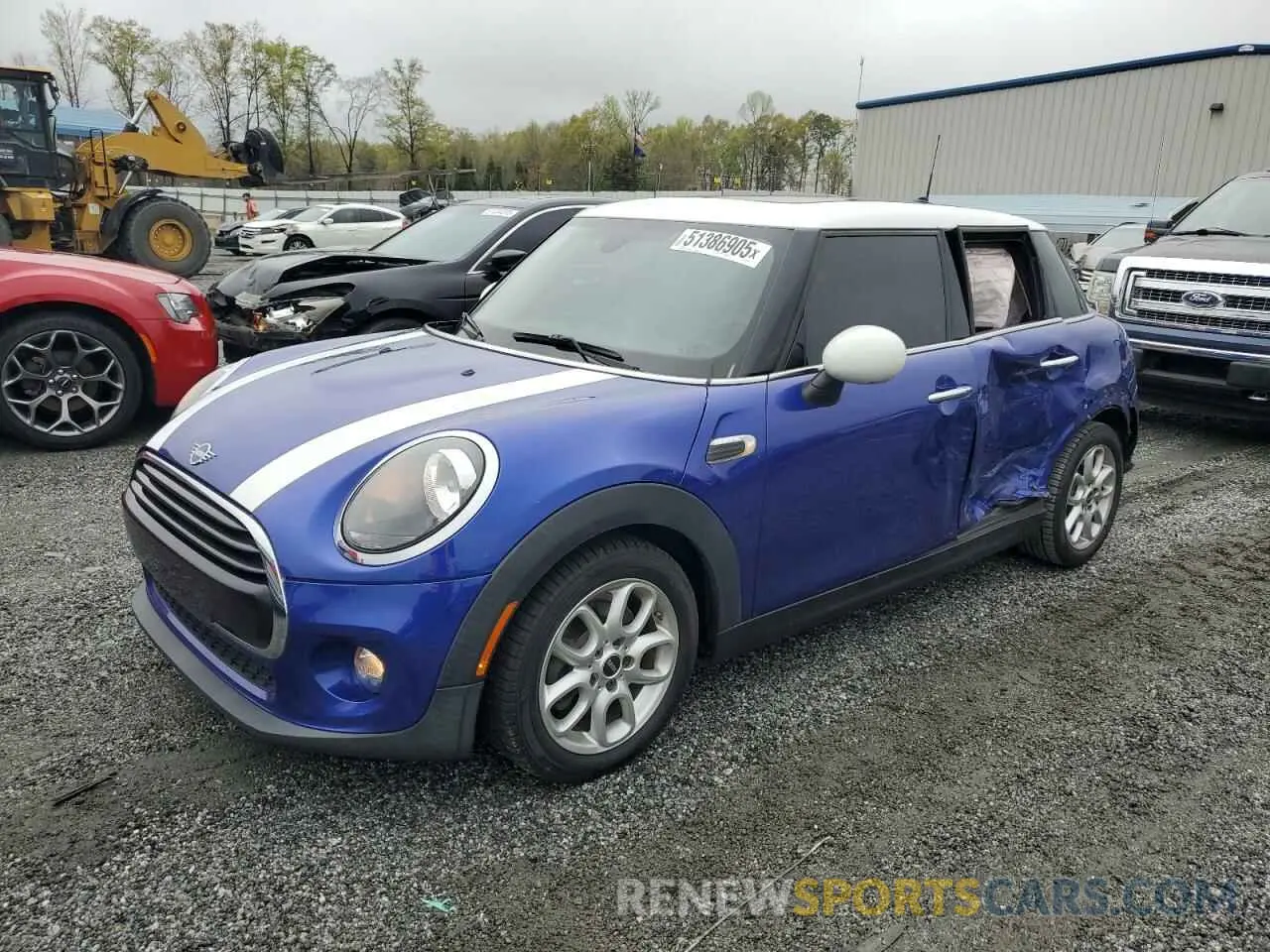 1 Photograph of a damaged car WMWXU1C56K2F81737 MINI COOPER 2019