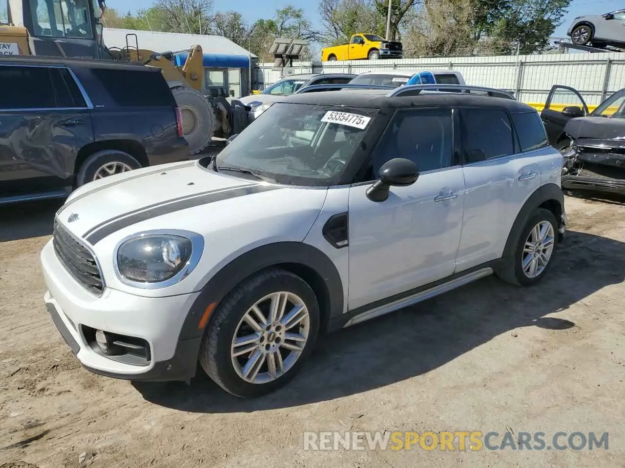 1 Photograph of a damaged car WMZYS7C59K3F46555 MINI COOPER 2019