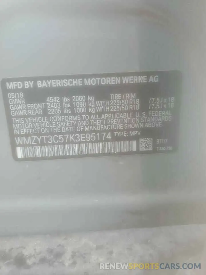 12 Photograph of a damaged car WMZYT3C57K3E95174 MINI COOPER 2019