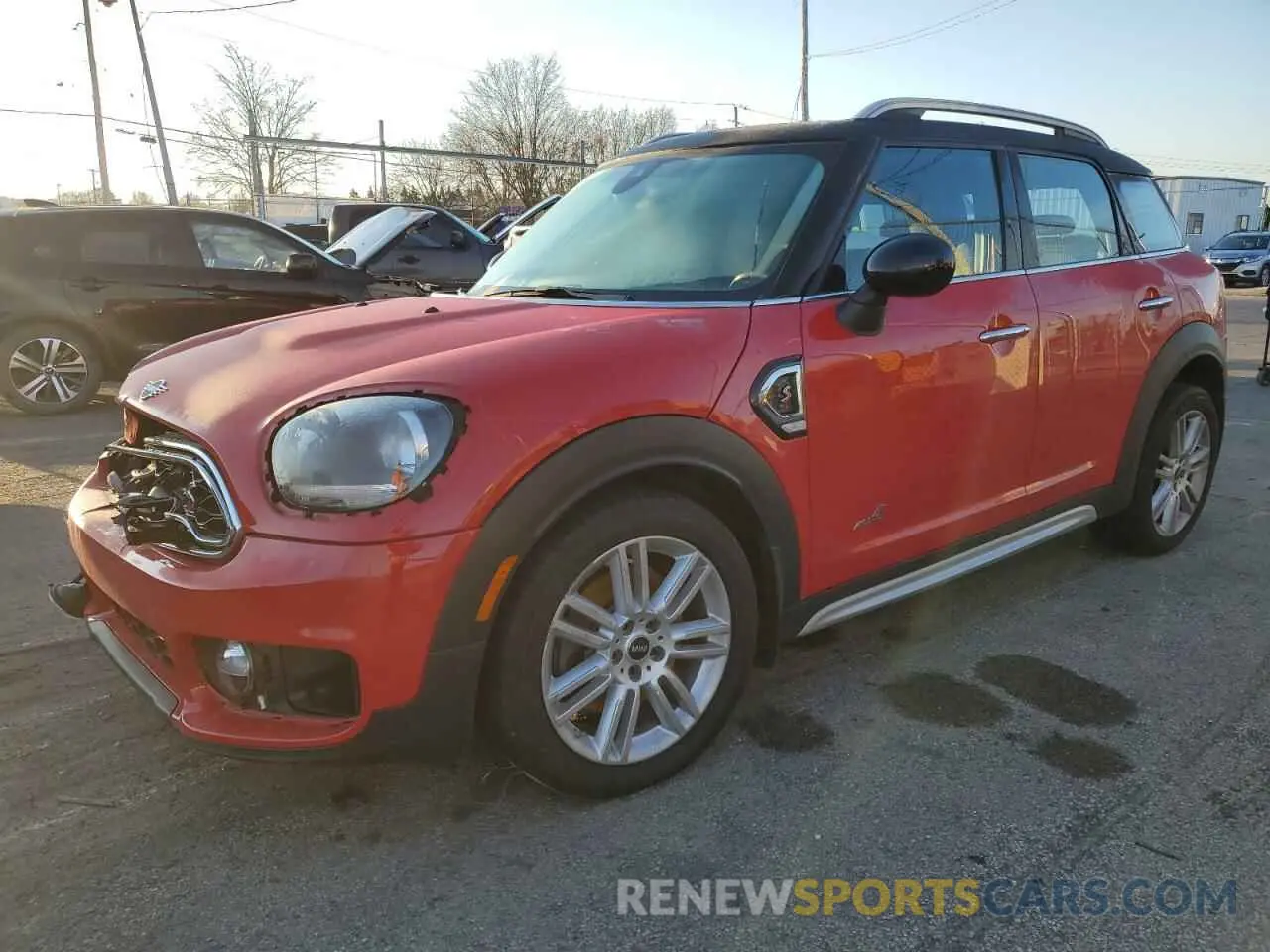 1 Photograph of a damaged car WMZYT5C54K3G93643 MINI COOPER 2019