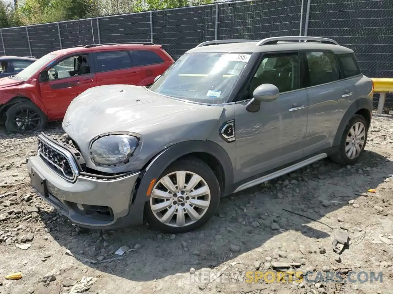 1 Photograph of a damaged car WMZYT5C57K3G94947 MINI COOPER 2019