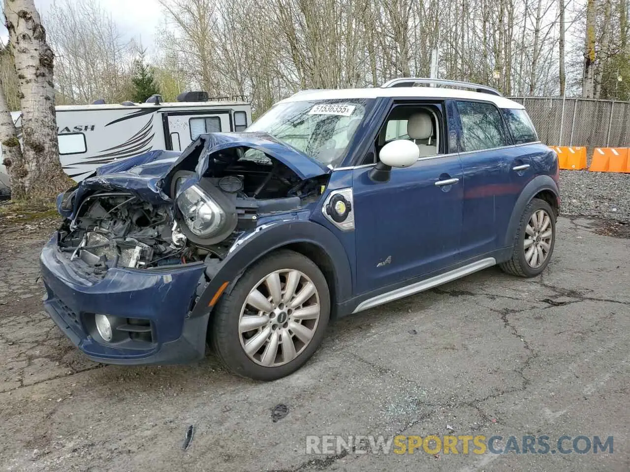 1 Photograph of a damaged car WMZYU7C58K3F93523 MINI COOPER 2019