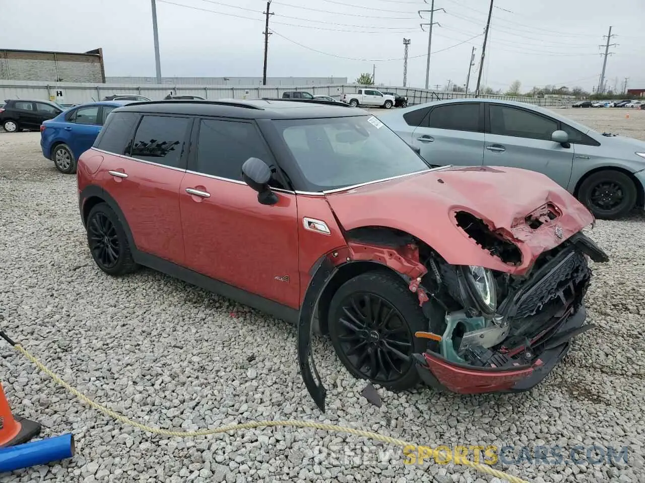 4 Photograph of a damaged car WMWXJ1C02L2M32673 MINI COOPER 2020