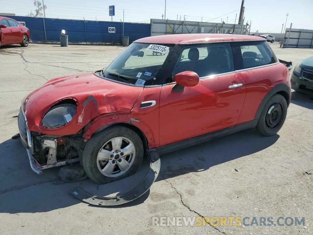 1 Photograph of a damaged car WMWXR3C03L2M11514 MINI COOPER 2020