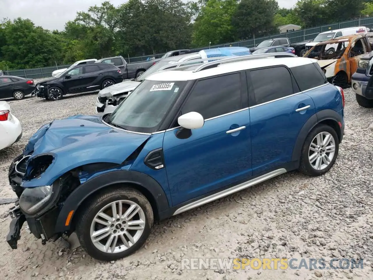 1 Photograph of a damaged car WMZYW3C09L3L17146 MINI COOPER 2020