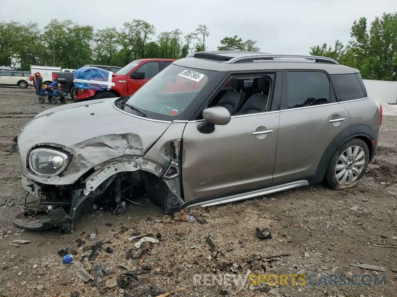 1 Photograph of a damaged car WMZYX1C02L3L13585 MINI COOPER 2020