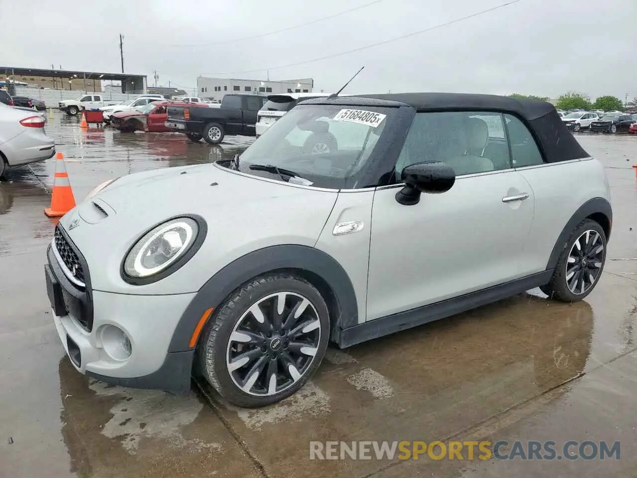 1 Photograph of a damaged car WMWWJ5C07M3M49127 MINI COOPER 2021