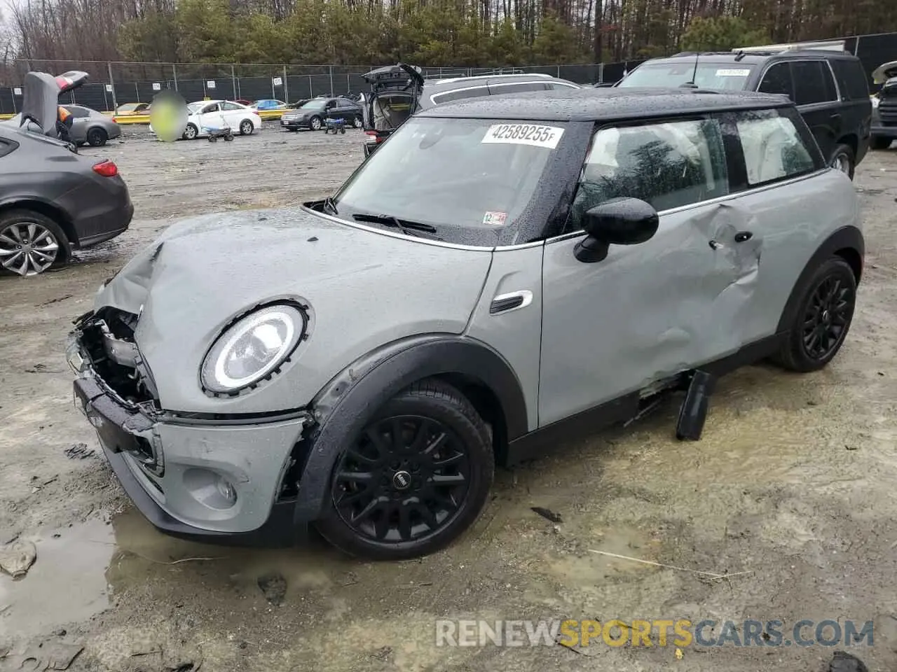1 Photograph of a damaged car WMWXR3C04M2N98103 MINI COOPER 2021