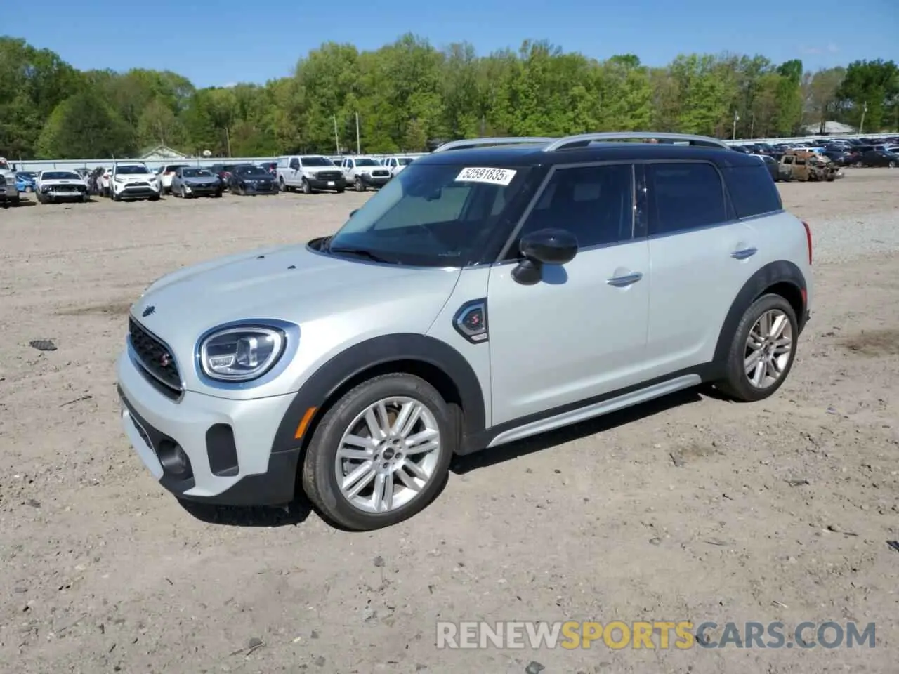 1 Photograph of a damaged car WMZ53BR0XM3M30408 MINI COOPER 2021