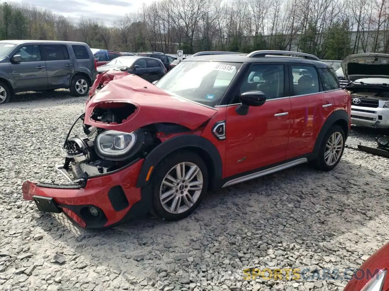 1 Photograph of a damaged car WMZ83BR04M3M98250 MINI COOPER 2021