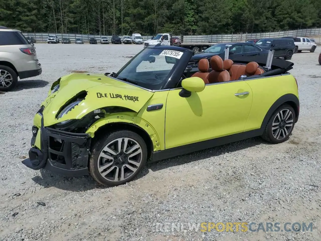 1 Photograph of a damaged car WMW43DL0XN3P09016 MINI COOPER 2022