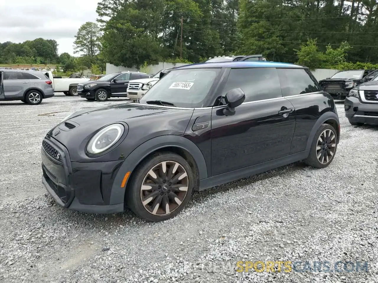 1 Photograph of a damaged car WMW53DH0XN2P83703 MINI COOPER 2022