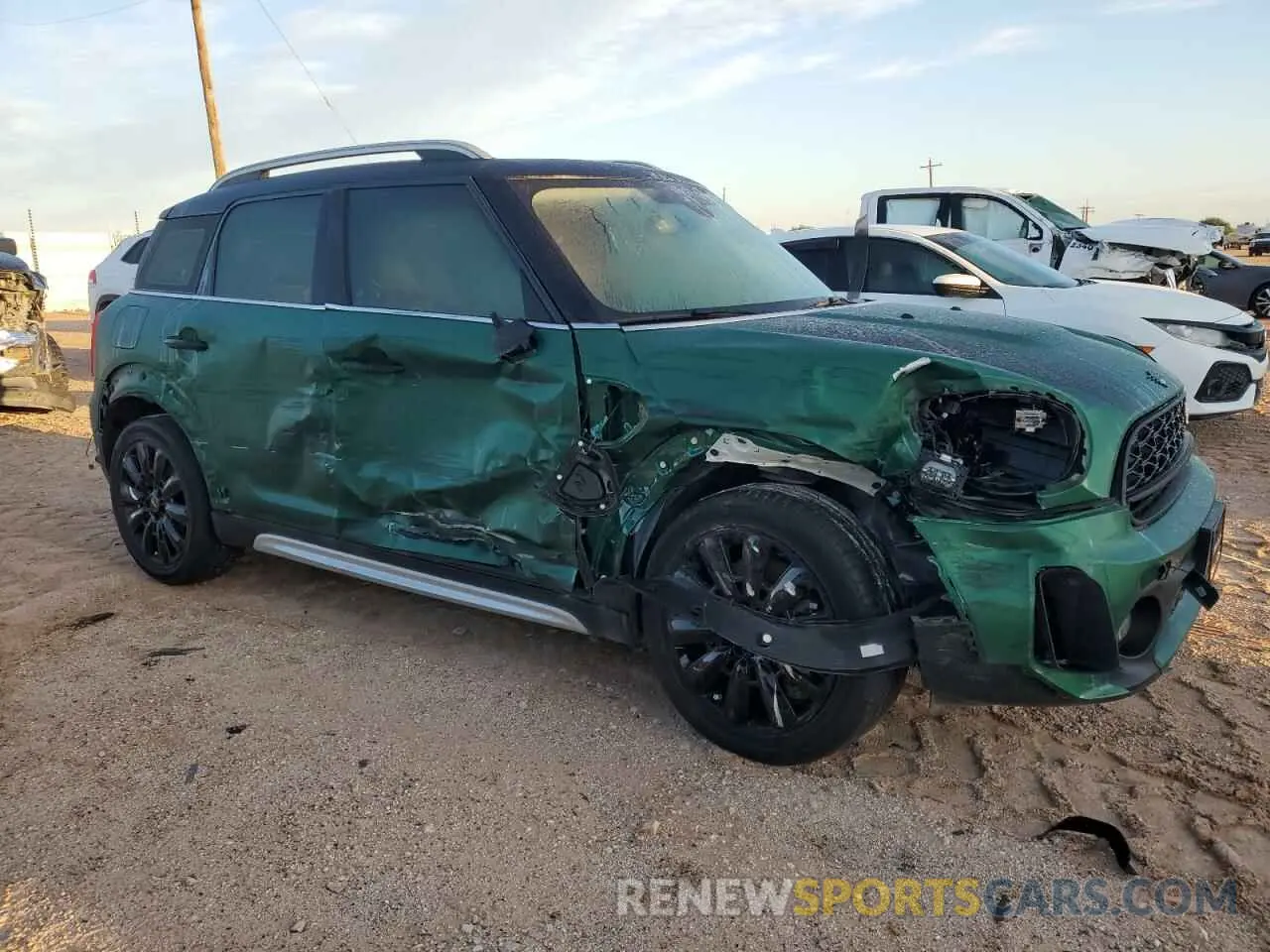 4 Photograph of a damaged car WMZ53BR07N3N52547 MINI COOPER 2022