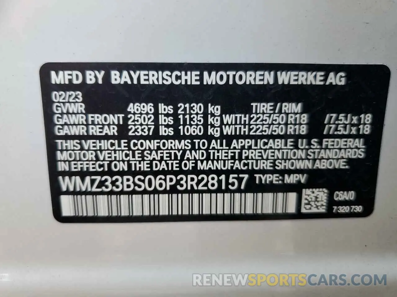 13 Photograph of a damaged car WMZ33BS06P3R28157 MINI COOPER 2023