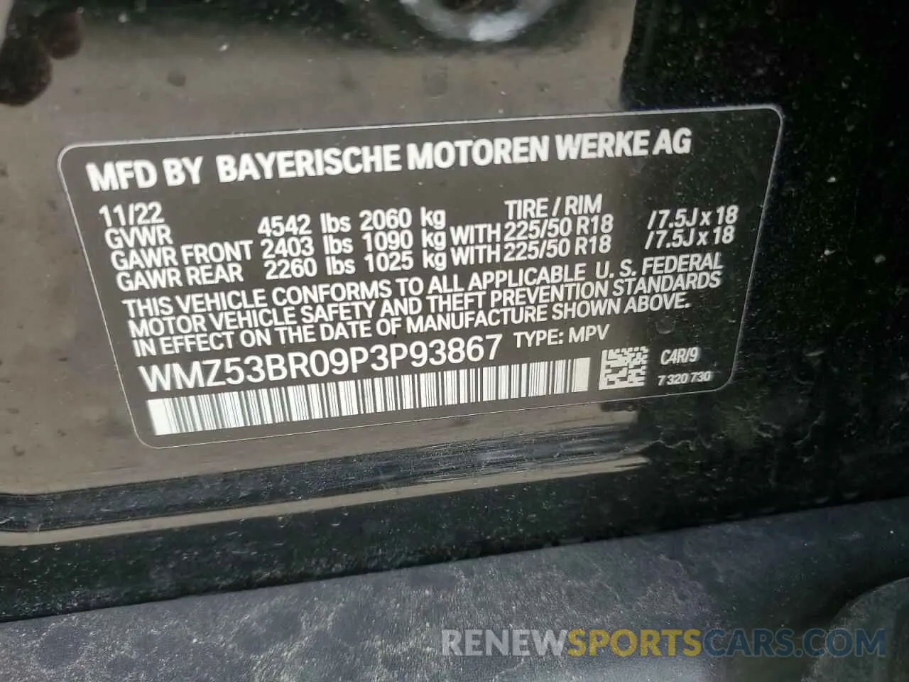 12 Photograph of a damaged car WMZ53BR09P3P93867 MINI COOPER 2023