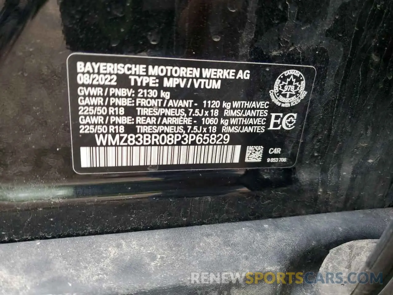13 Photograph of a damaged car WMZ83BR08P3P65829 MINI COOPER 2023