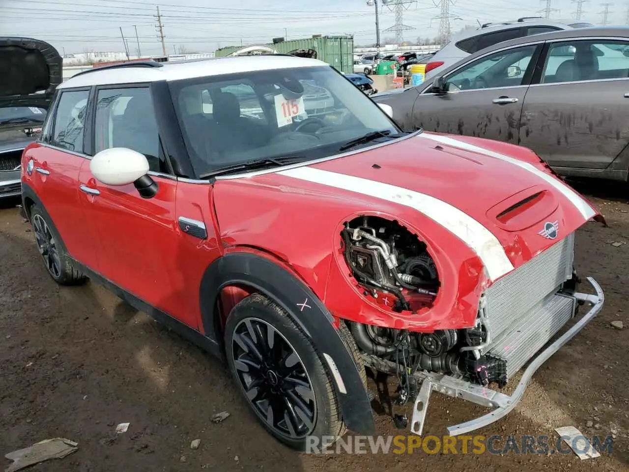4 Photograph of a damaged car WMW53DK09R2V02974 MINI COOPER 2024