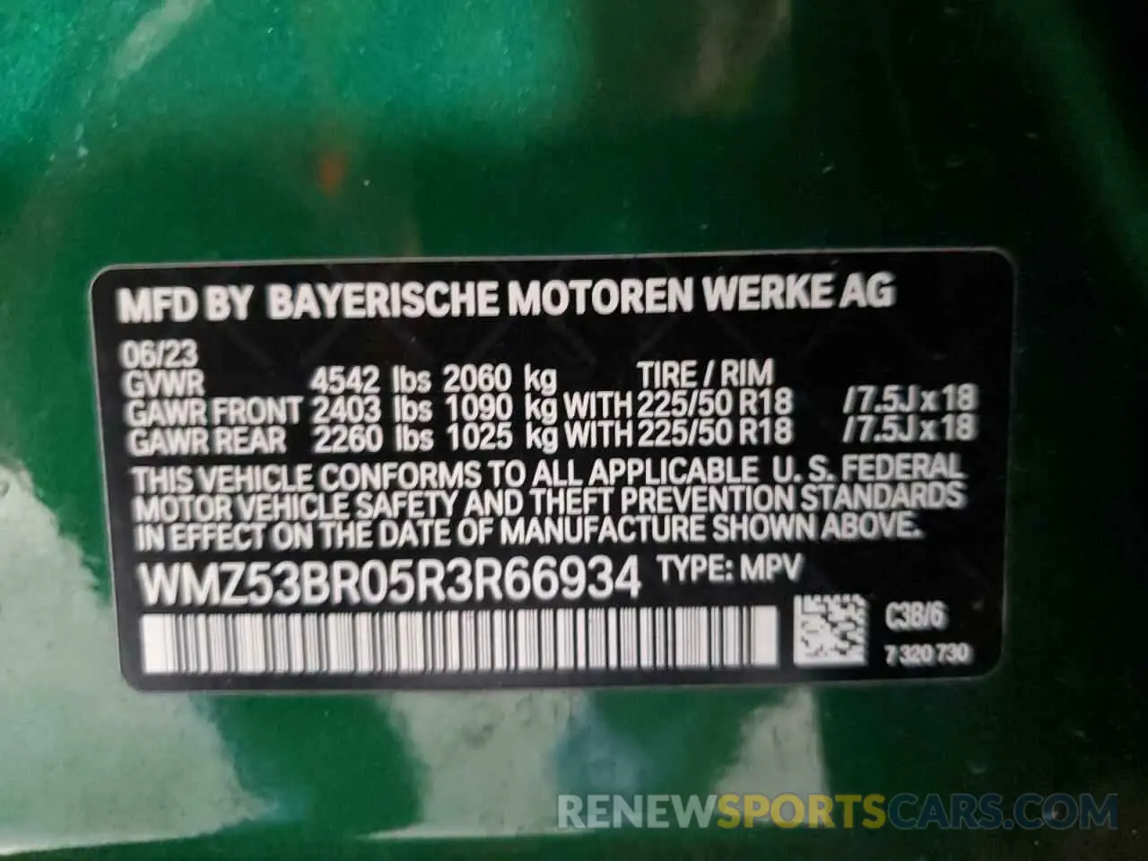 12 Photograph of a damaged car WMZ53BR05R3R66934 MINI COOPER 2024
