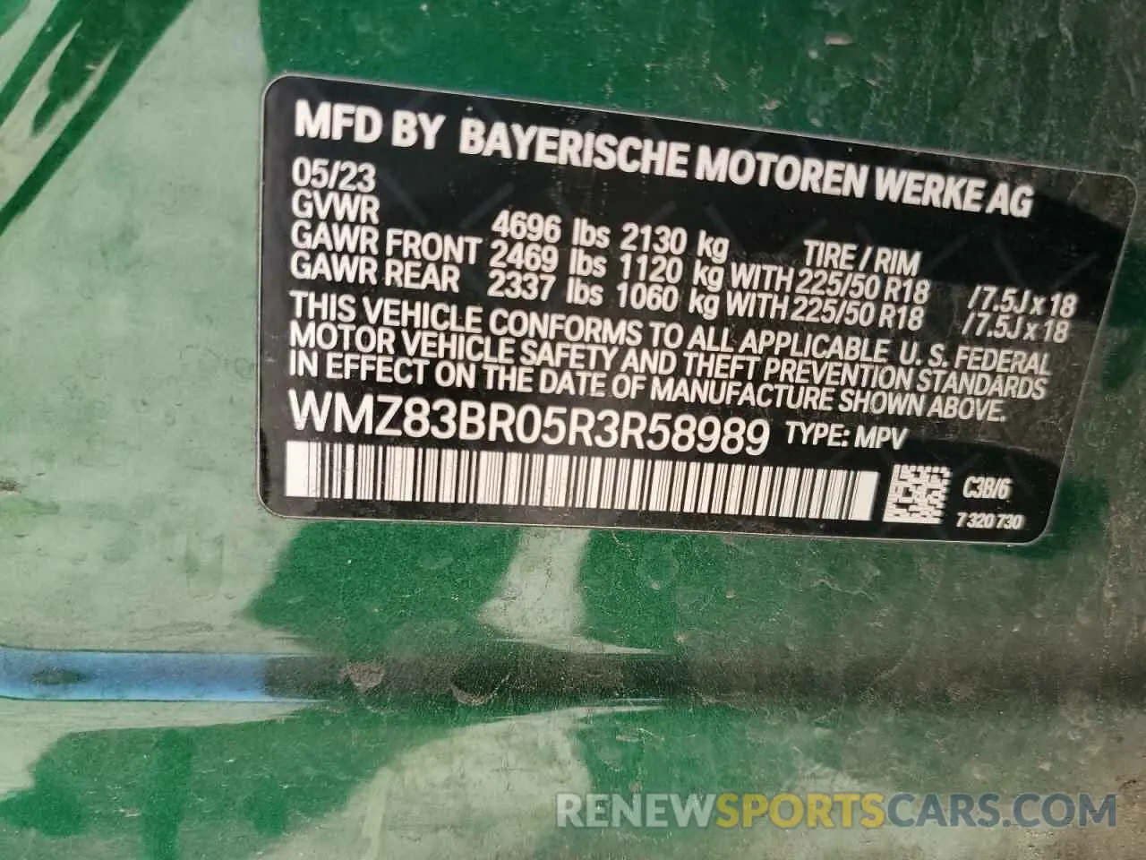 14 Photograph of a damaged car WMZ83BR05R3R58989 MINI COOPER 2024