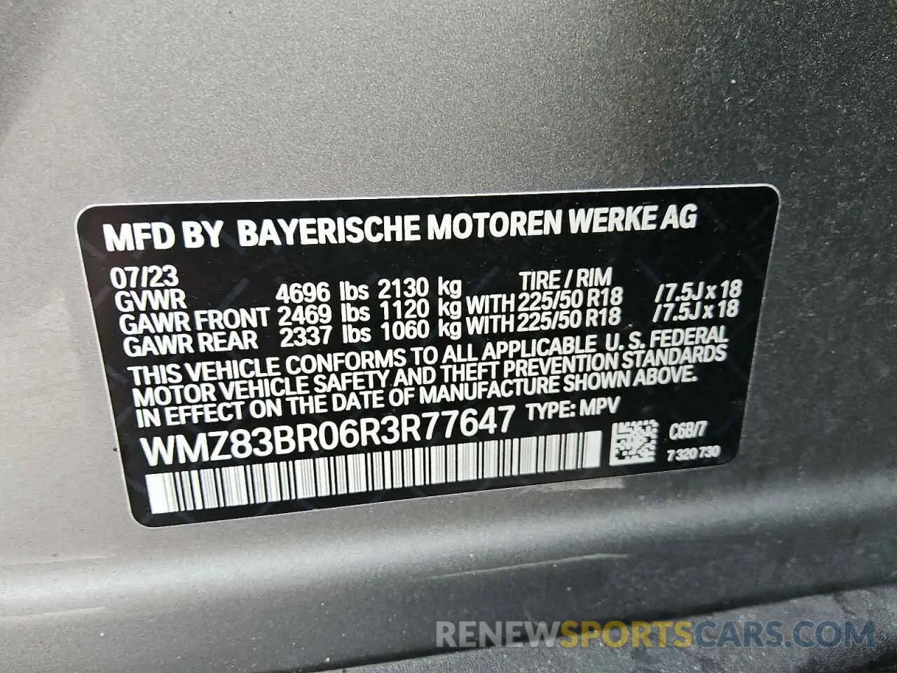 12 Photograph of a damaged car WMZ83BR06R3R77647 MINI COOPER 2024