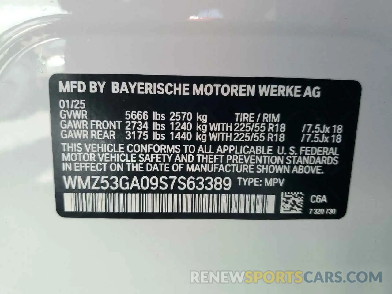 13 Photograph of a damaged car WMZ53GA09S7S63389 MINI COOPER 2025