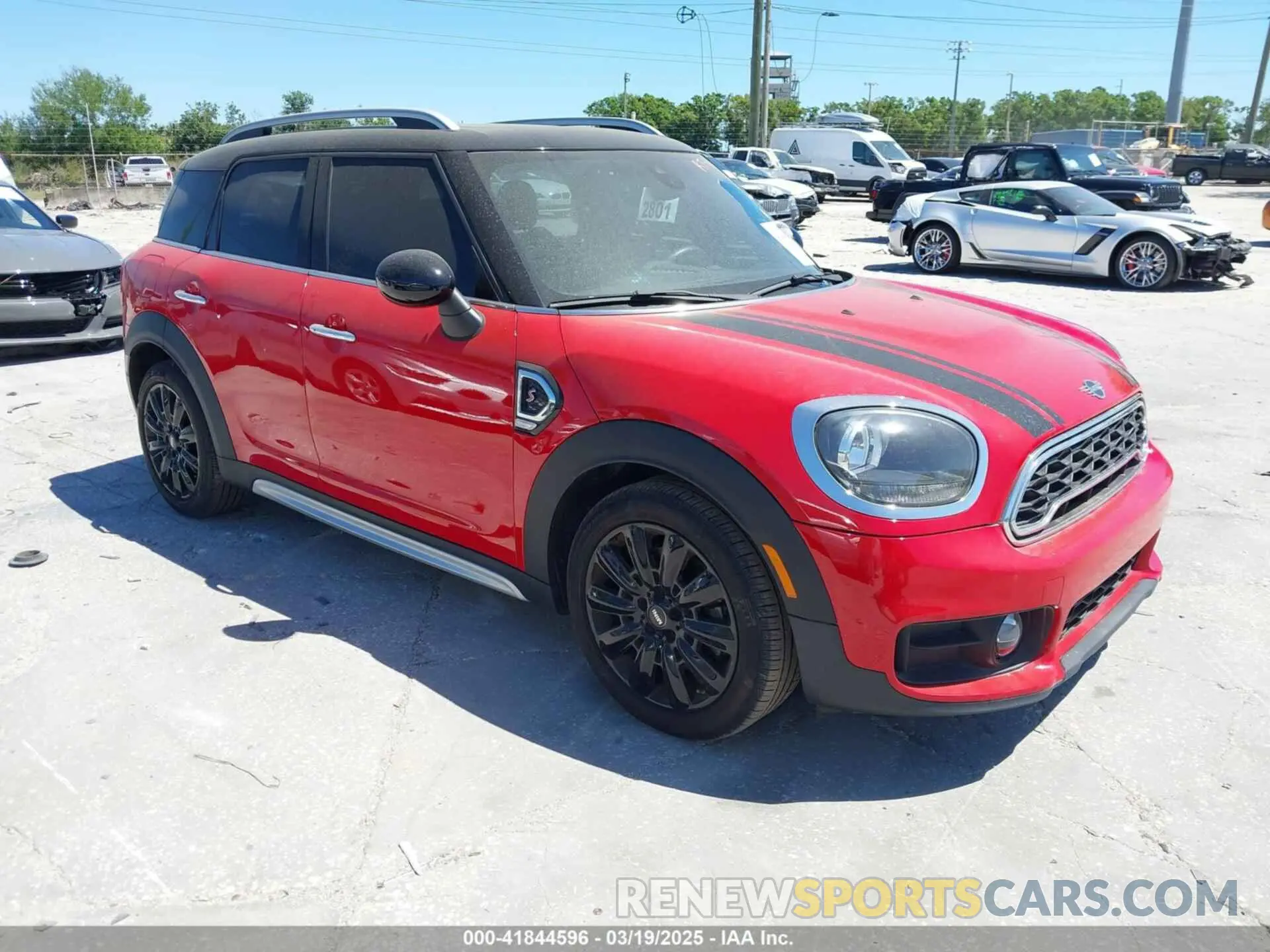 1 Photograph of a damaged car WMZYT3C55K3E97750 MINI COUNTRYMAN 2019