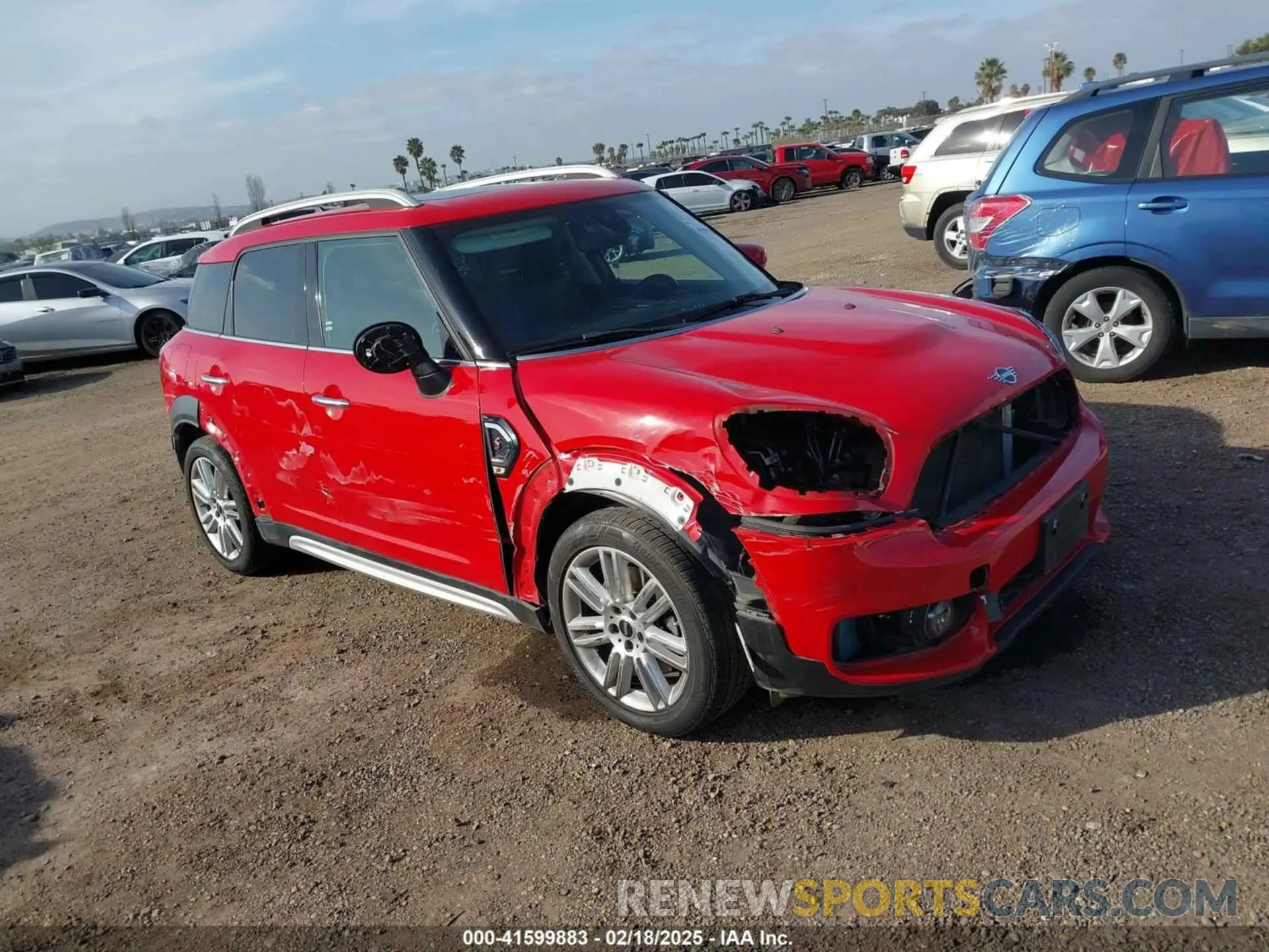 1 Photograph of a damaged car WMZYW7C09L3L84725 MINI COUNTRYMAN 2020