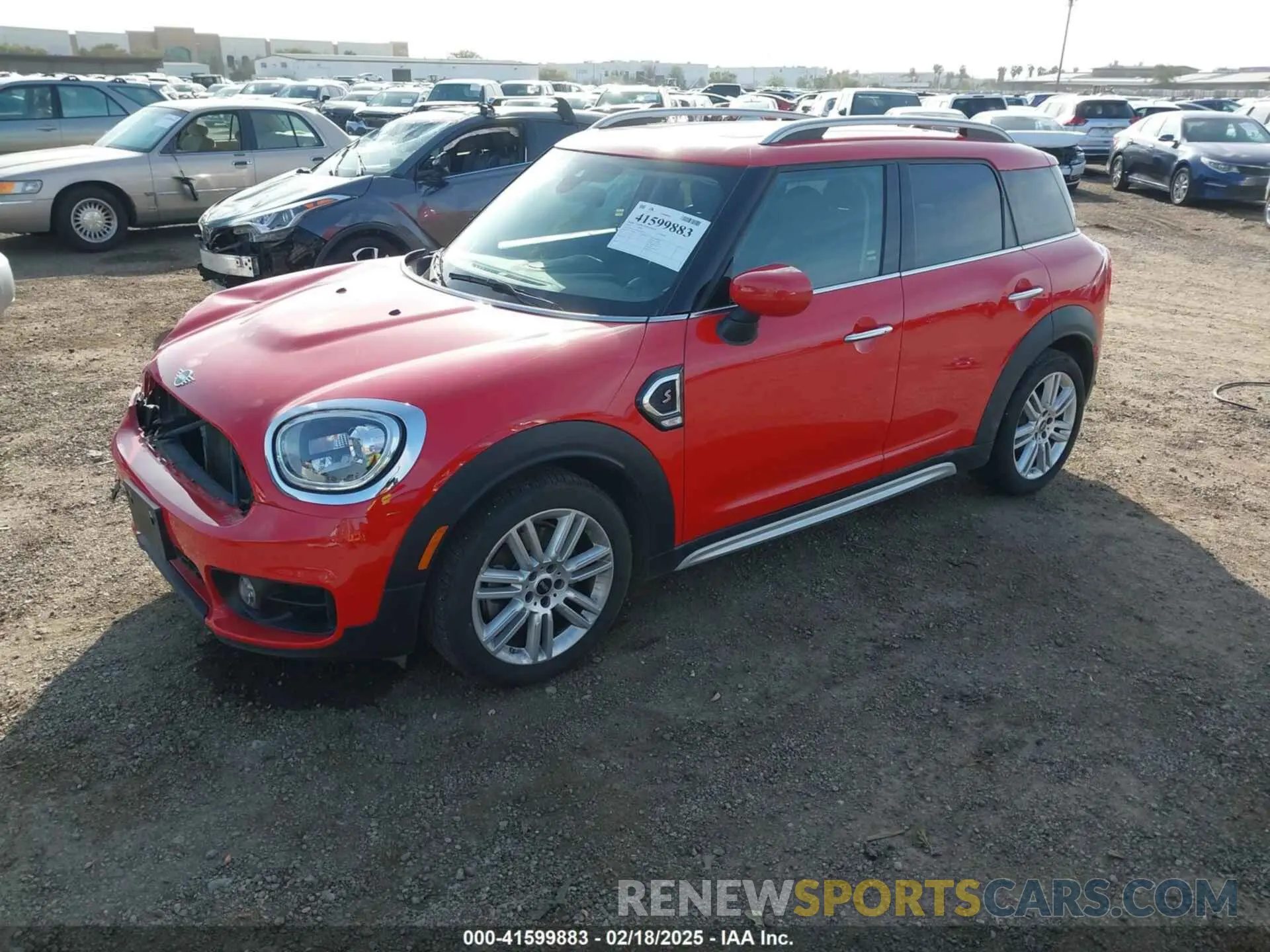 2 Photograph of a damaged car WMZYW7C09L3L84725 MINI COUNTRYMAN 2020