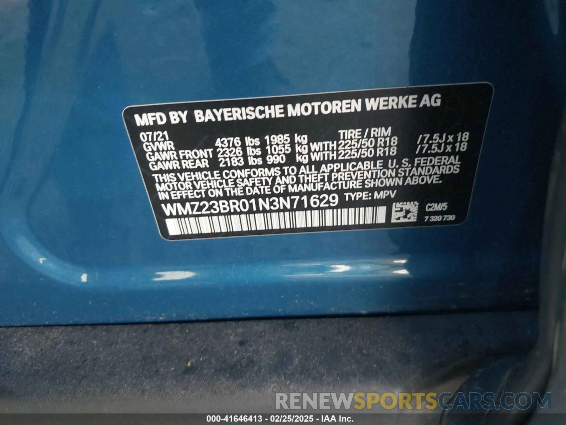 9 Photograph of a damaged car WMZ23BR01N3N71629 MINI COUNTRYMAN 2022