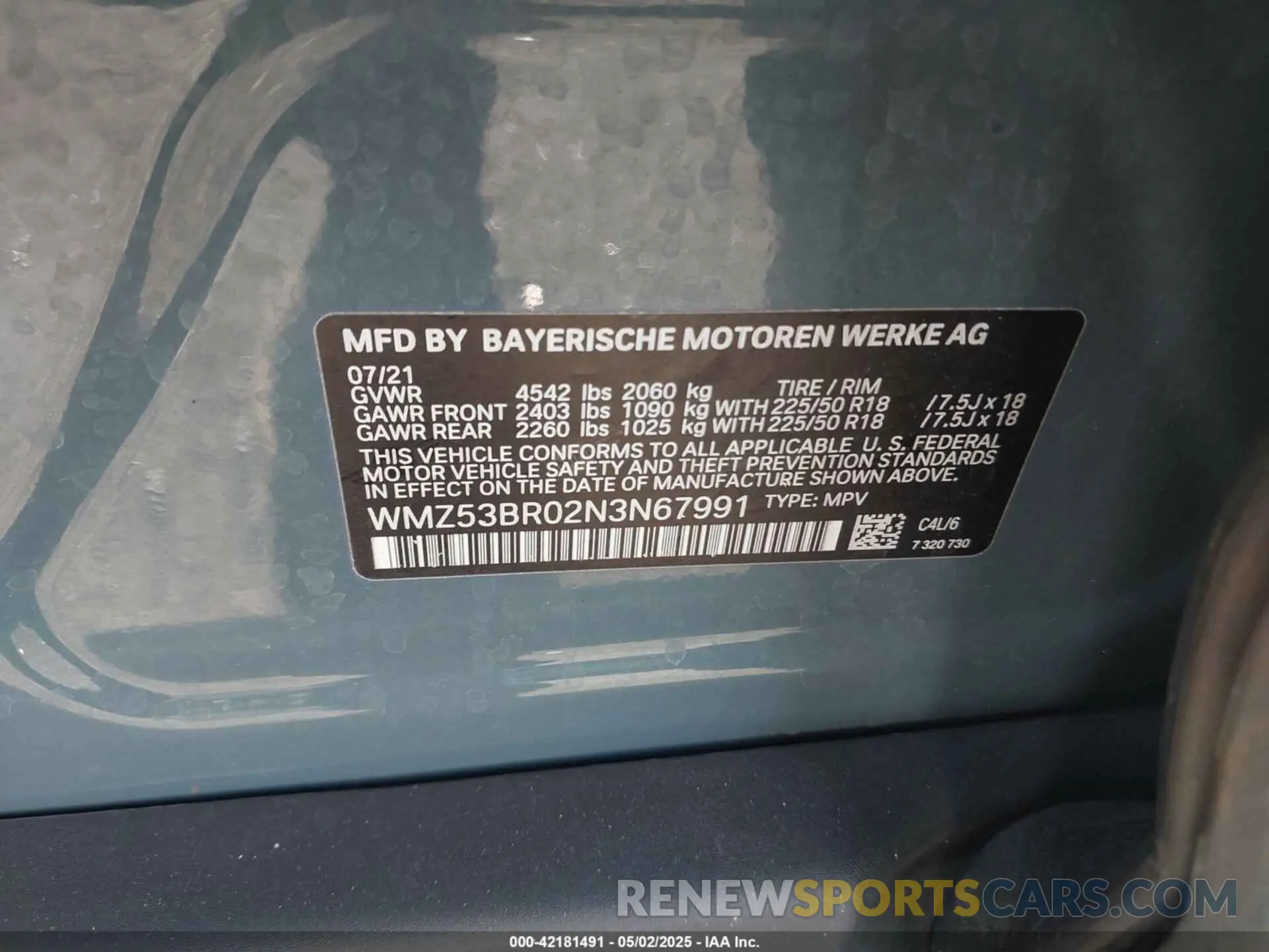 9 Photograph of a damaged car WMZ53BR02N3N67991 MINI COUNTRYMAN 2022