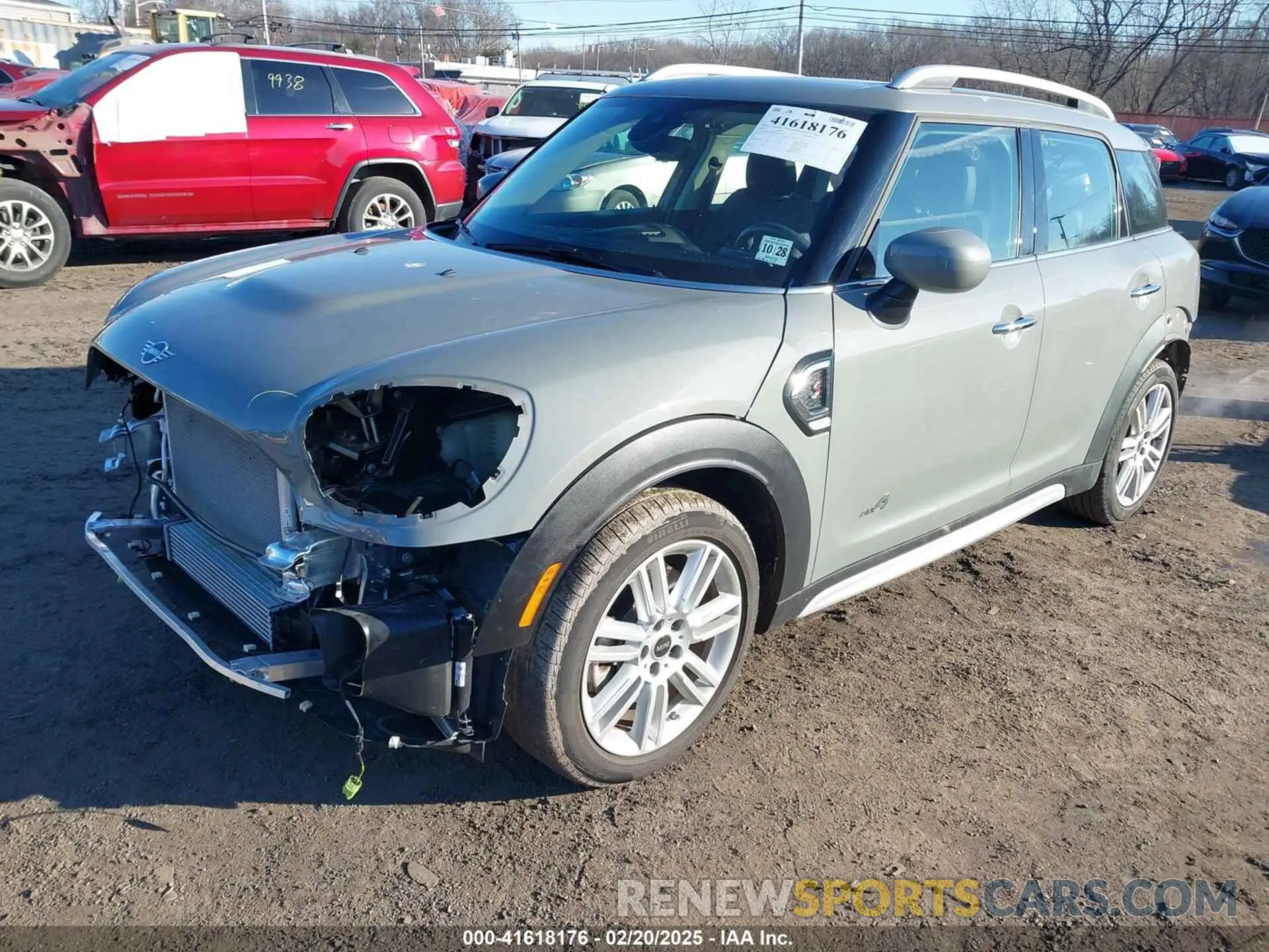 2 Photograph of a damaged car WMZ83BR00P3P57630 MINI COUNTRYMAN 2023