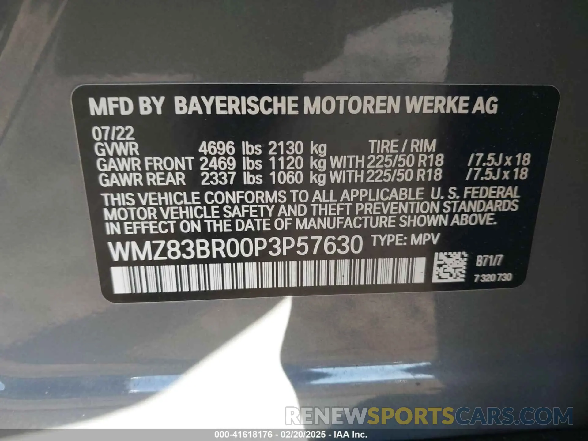9 Photograph of a damaged car WMZ83BR00P3P57630 MINI COUNTRYMAN 2023