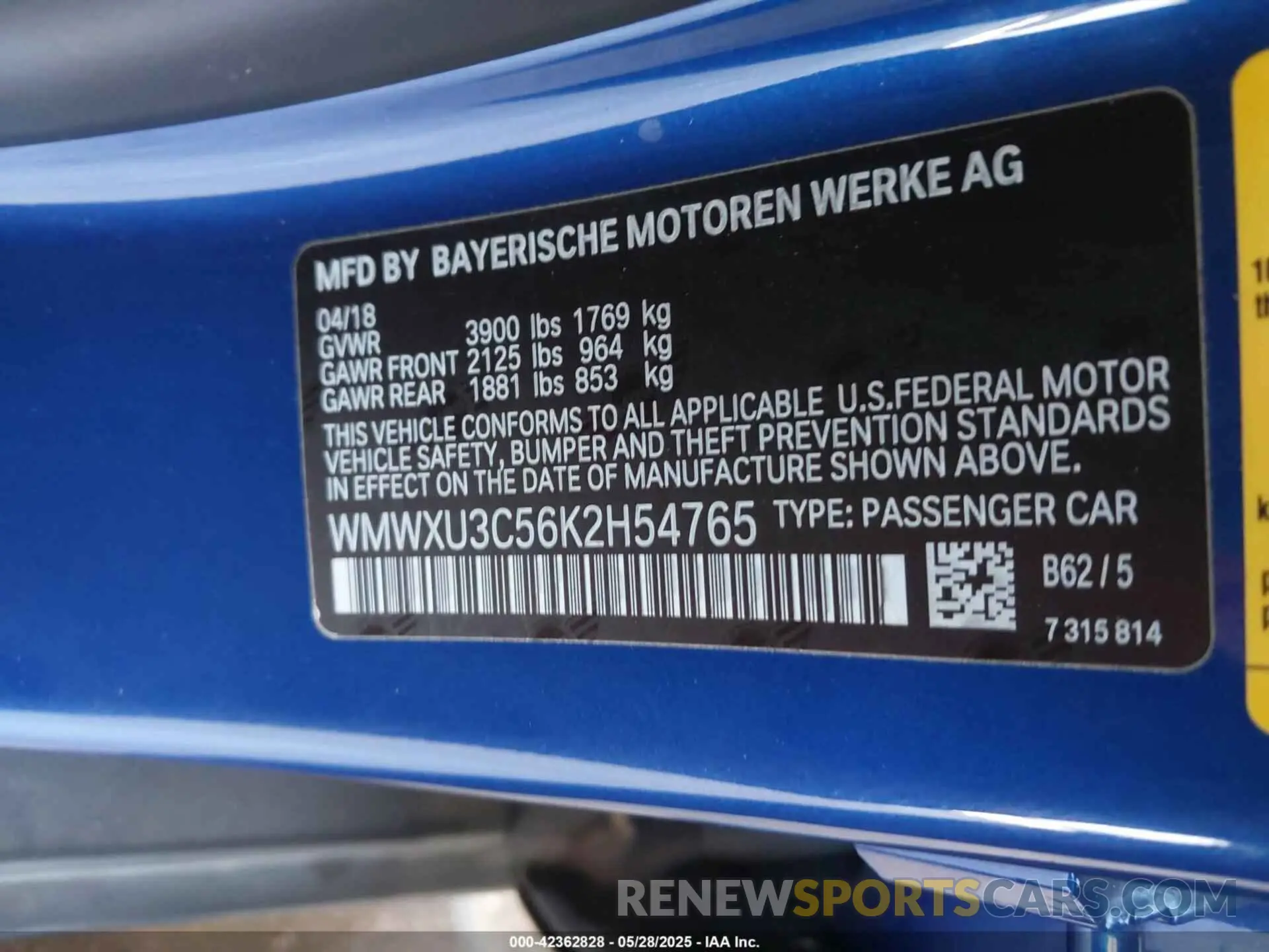9 Photograph of a damaged car WMWXU3C56K2H54765 MINI HARDTOP 2019