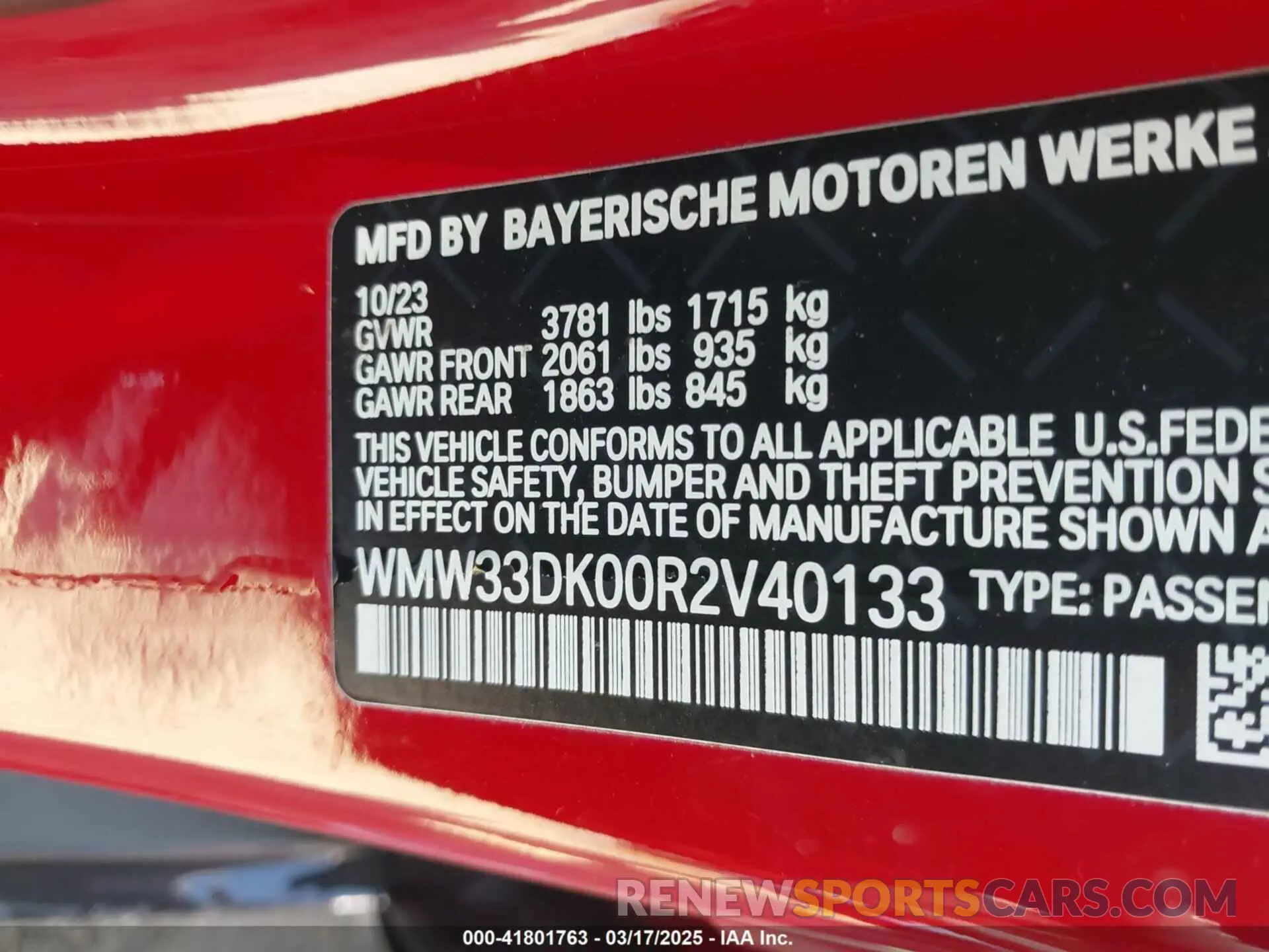 9 Photograph of a damaged car WMW33DK00R2V40133 MINI HARDTOP 4 DOOR 2024