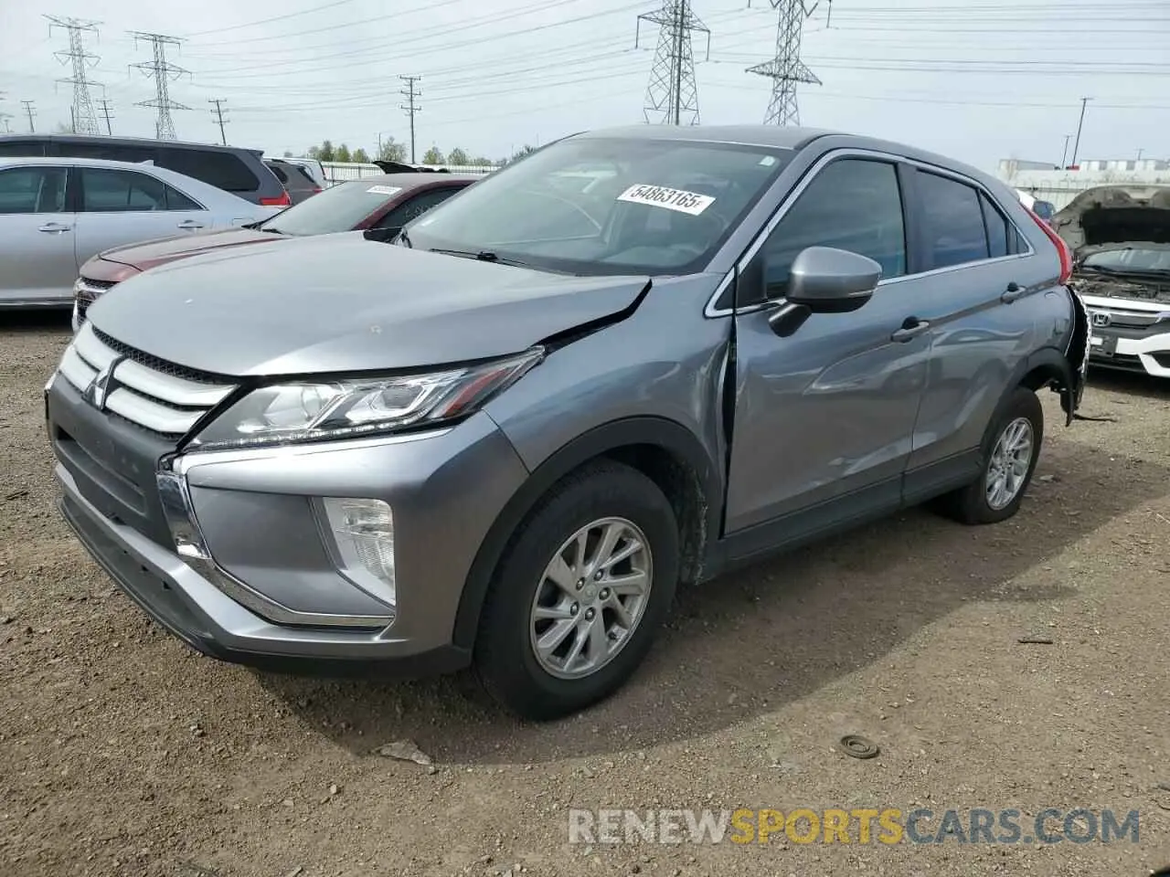 1 Photograph of a damaged car JA4AT3AA3KZ028954 MITSUBISHI ECLIPSE 2019