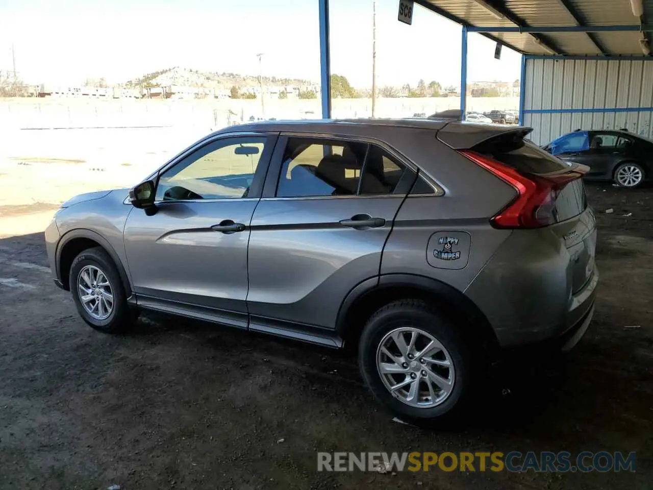 2 Photograph of a damaged car JA4AT3AA6KZ038149 MITSUBISHI ECLIPSE 2019