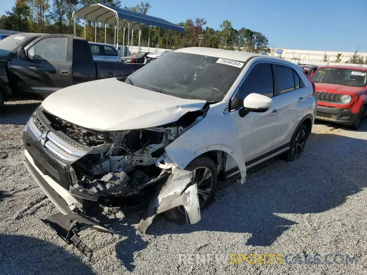 1 Photograph of a damaged car JA4AT5AA1KZ021335 MITSUBISHI ECLIPSE 2019