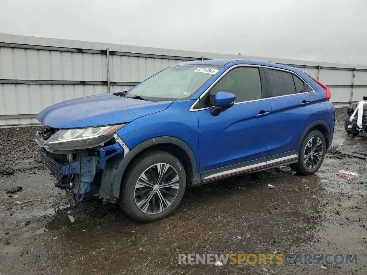 1 Photograph of a damaged car JA4AT5AA2KZ023174 MITSUBISHI ECLIPSE 2019