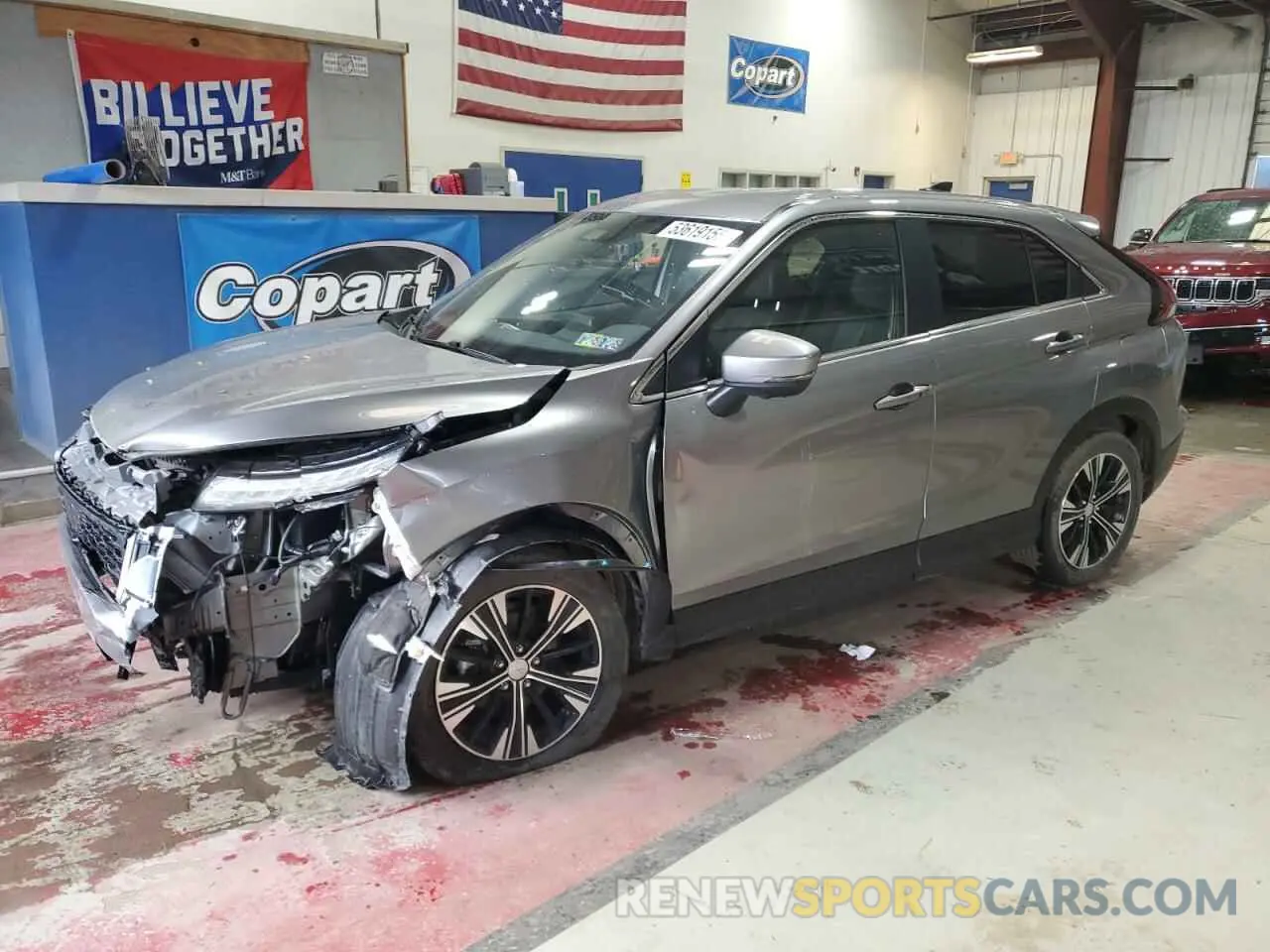 1 Photograph of a damaged car JA4ATWAA5NZ000384 MITSUBISHI ECLIPSE 2022