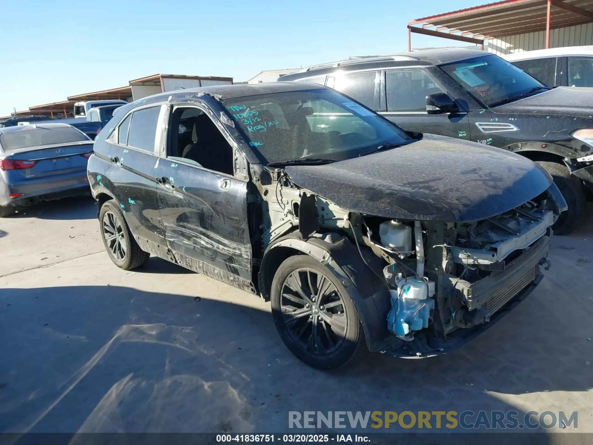 1 Photograph of a damaged car JA4AT4AA1KZ000477 MITSUBISHI ECLIPSE CROSS 2019