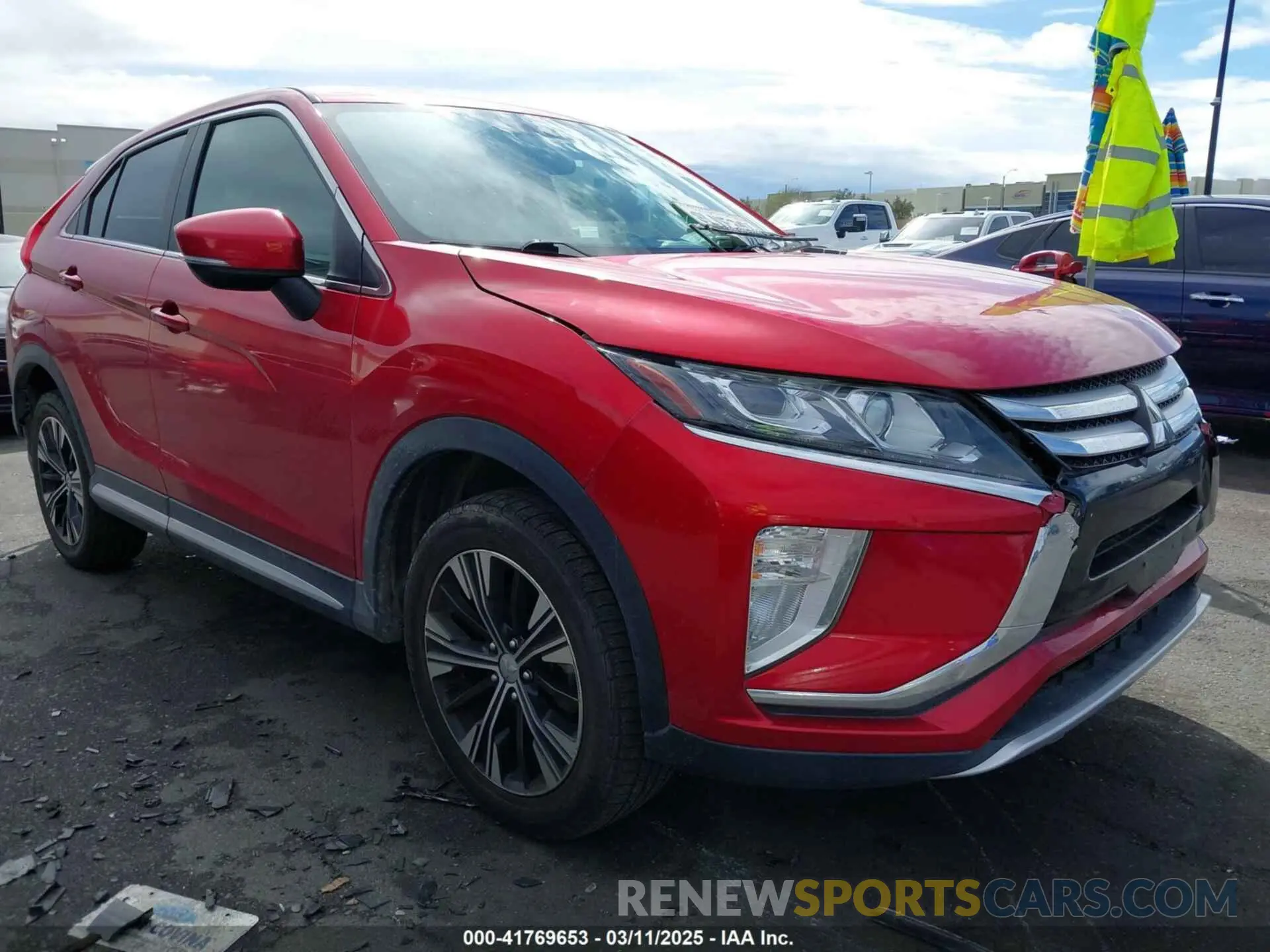 1 Photograph of a damaged car JA4AT5AA2KZ001126 MITSUBISHI ECLIPSE CROSS 2019