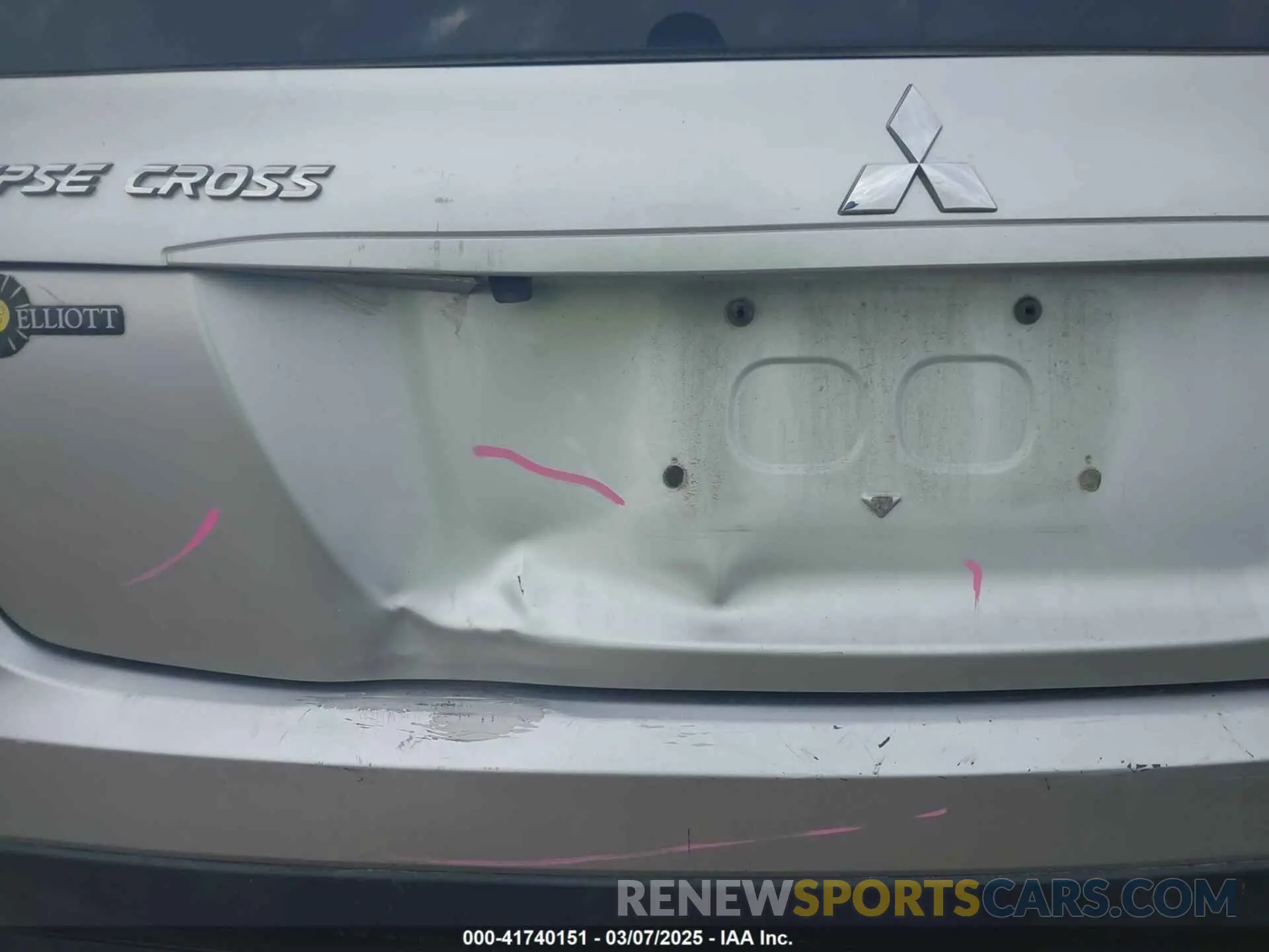 20 Photograph of a damaged car JA4AS3AA4LZ009432 MITSUBISHI ECLIPSE CROSS 2020