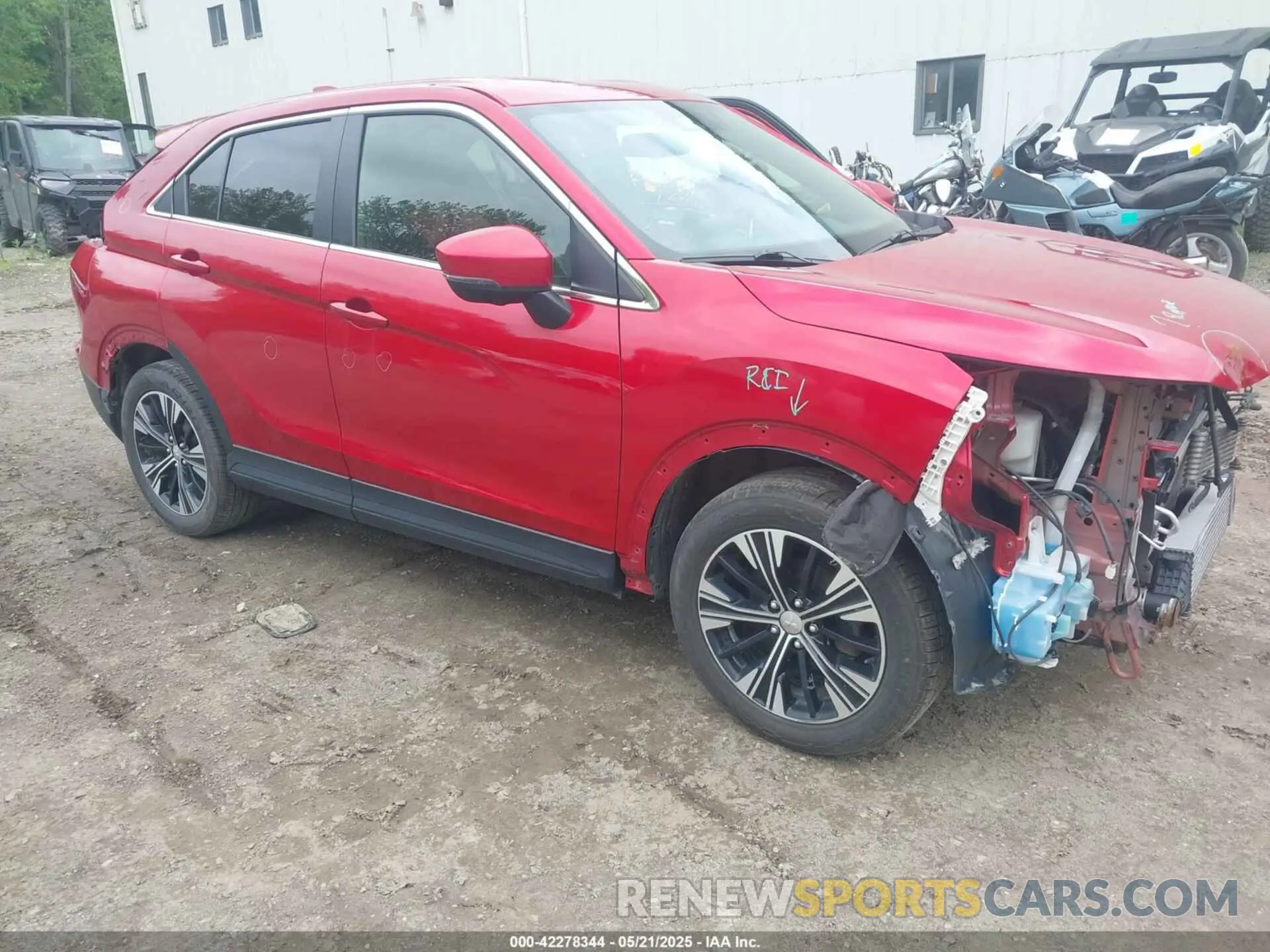 1 Photograph of a damaged car JA4ATWAA8NZ000931 MITSUBISHI ECLIPSE CROSS 2022