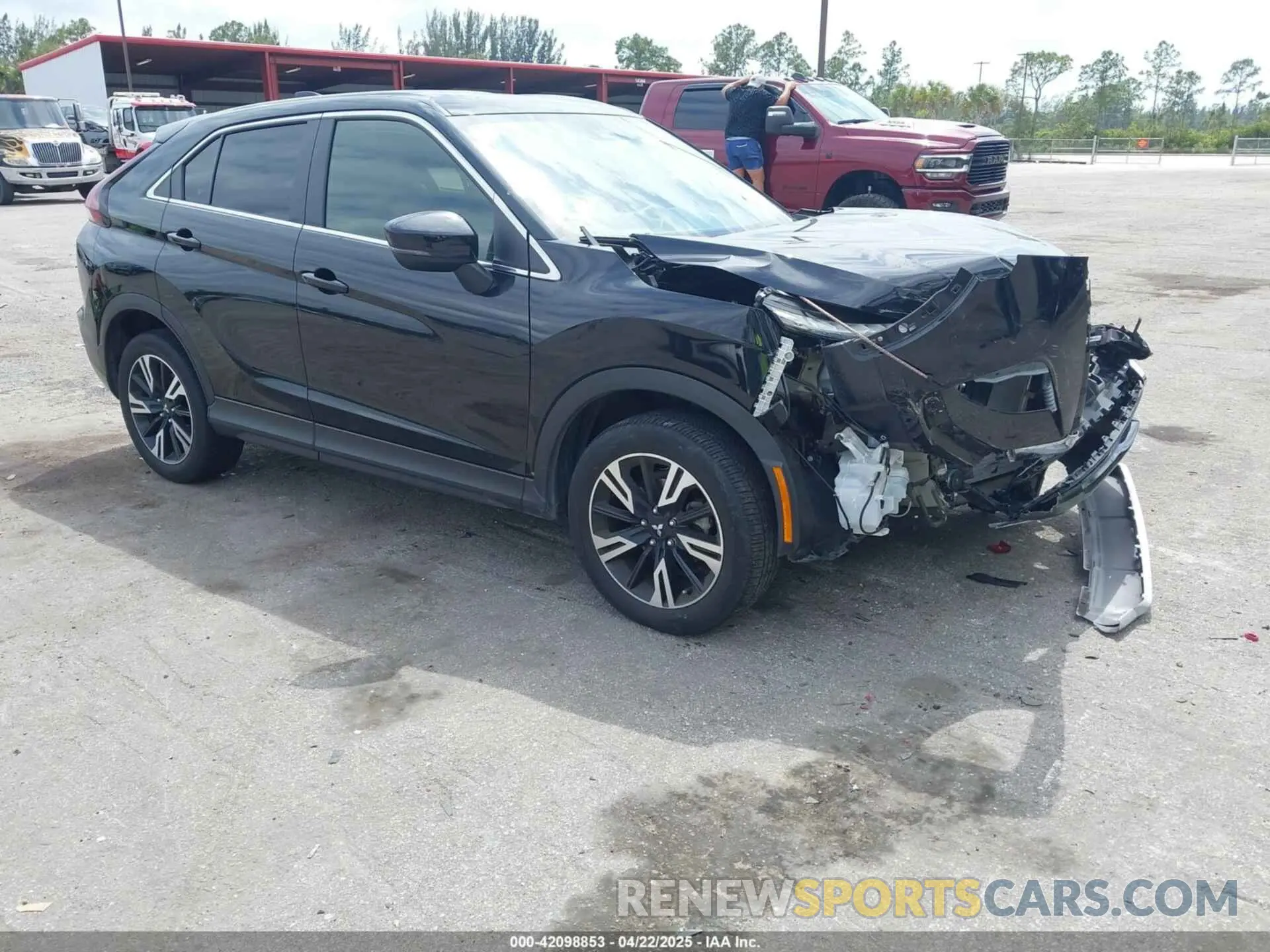 1 Photograph of a damaged car JA4ATWAA4PZ023125 MITSUBISHI ECLIPSE CROSS 2023