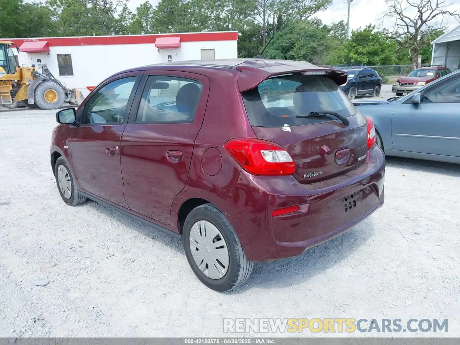 3 Photograph of a damaged car ML32A3HJ0KH001192 MITSUBISHI MIRAGE 2019