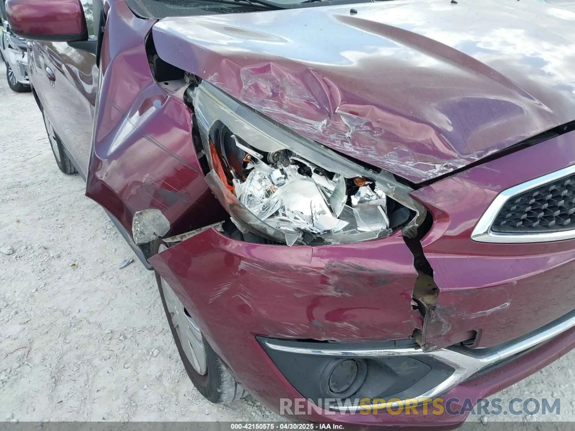 6 Photograph of a damaged car ML32A3HJ0KH001192 MITSUBISHI MIRAGE 2019