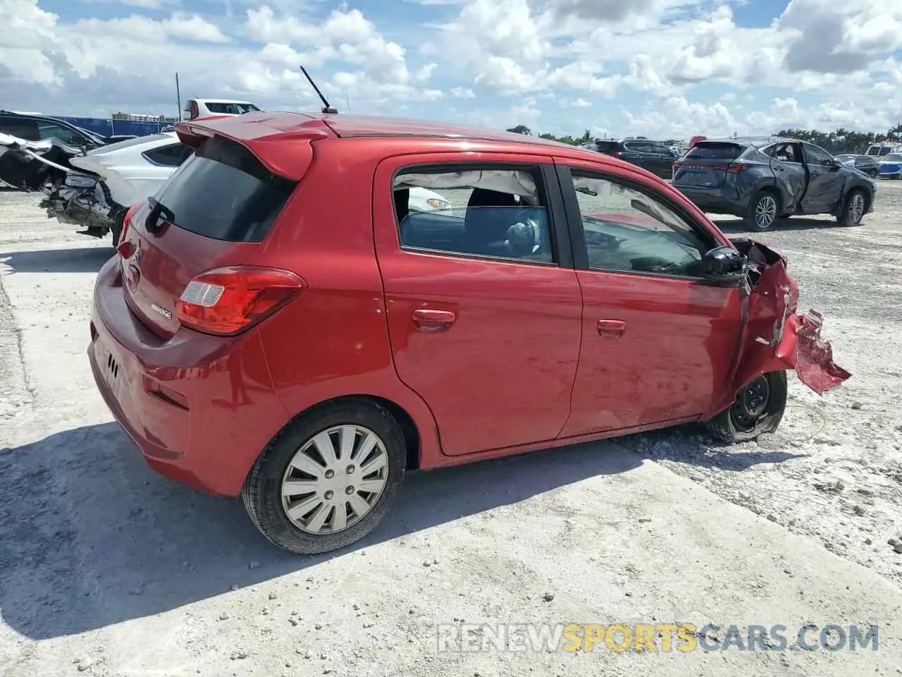 3 Photograph of a damaged car ML32A3HJ0KH006540 MITSUBISHI MIRAGE 2019