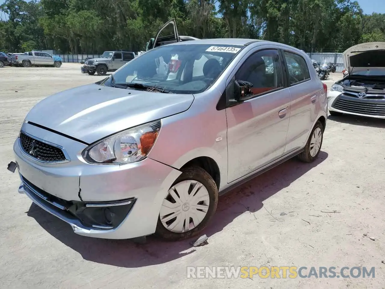 1 Photograph of a damaged car ML32A3HJ0KH007185 MITSUBISHI MIRAGE 2019